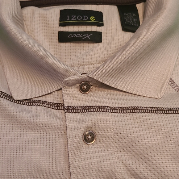 (20**) IZOD Men's Advantage Cool Flex Polo Golf Short Sleeve Shirt, Size: XL - Picture 4 of 7